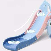 Tobogan MyKids masina cu cos de baschet OM002 Blue 00086331