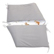 Aparatoare Laterala Patut, 2 Fete, Roar!, Velvet Gri, 180 X 35 Cm Pjb84551