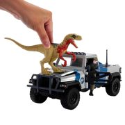 JURASSIC WORLD DINO TRACKERS SET CAMIONETA SEARCH AND SMASH SI DINOZAUR ATROCIRAPTOR VIVMTHKY13