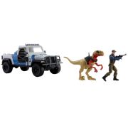 JURASSIC WORLD DINO TRACKERS SET CAMIONETA SEARCH AND SMASH SI DINOZAUR ATROCIRAPTOR VIVMTHKY13