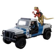 JURASSIC WORLD DINO TRACKERS SET CAMIONETA SEARCH AND SMASH SI DINOZAUR ATROCIRAPTOR VIVMTHKY13