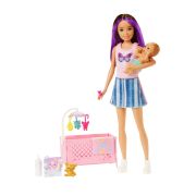 PAPUSA BARBIE MAMICA SATENA CU BEBELUS VIVMTFHY97_HJY33