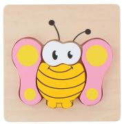 Puzzle din lemn Marionette Fluture 5 piese ERFED68040-FLU