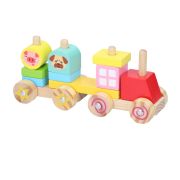 Set constructie din lemn Marionette Tren 11 piese ERFED68057-TRE