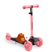 Trotineta cu roti cu led ricokids loco 765108 - roz cu negru edeedi765108