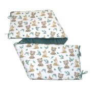 Aparatoare Laterala Patut, 2 Fete, Teddy, Velvet Khaki, 180 X 35 Cm Pjb85030