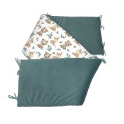 Aparatoare Laterala Patut, 2 Fete, Teddy, Velvet Khaki, 180 X 35 Cm Pjb85030