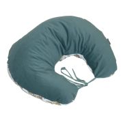 Perna Pentru Gravide Si Alaptare, Husa Detasabila Cu Fata Dubla, Bumbac Si Catifea, Si Umplutura Antialergica Babysoft  , Teddy Khaki, Amy Pjb85029