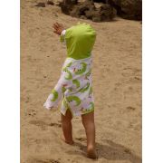 Poncho Baie UPF50 +, Zoocchini, 0-12 Luni, Alligator KRTZOO1005
