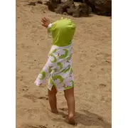 Poncho Baie UPF50 +, Zoocchini, 0-12 Luni, Alligator KRTZOO1005