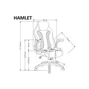 Scaun directorial hm hamlet negru drm10144