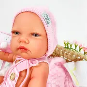 Papusa Artizanala cu miros de vanilie - Rubi nou-nascut (45 cm) TSG202