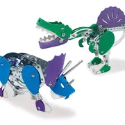 Set de constructie - Dinozauri din metal Triceratops si Spinosaurus TSG14950