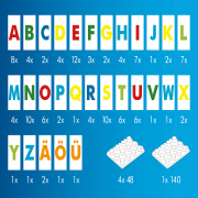 Joc Invatam sa citim si sa scriem Hubelino (120 piese) TSG410085