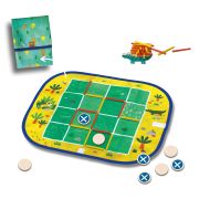 Joc de calatorie Wrap &amp; Go - Patru la rand - Puncte si linii - Joc de stivuire croco TSG02235