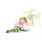 Jucarie din lemn - Familia de broscute de tras TSGE0365A