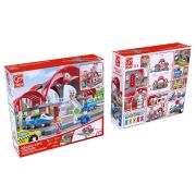Jucarie din lemn - Set Gara Centrala (45 piese) TSGE3725A