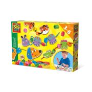 Jucarie din lemn - Set de insirat animale si margele TSG14800