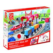 Jucarie din lemn - Set de trenuri urbane (51 piese) TSGE3730A