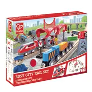 Jucarie din lemn - Set de trenuri urbane (51 piese) TSGE3730A