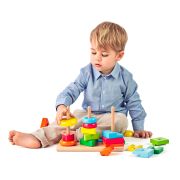 Jucarie din lemn de stivuit - Forme geometrice TSG90227