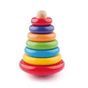 Jucarie din lemn de stivuit - Piramida cu inele TSG90003