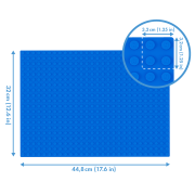 Placa de baza 28x20  Hubelino (albastru) TSG420329