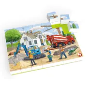 Puzzle copii (35 piese) Hubelino - Pe santier in constructii TSG410207