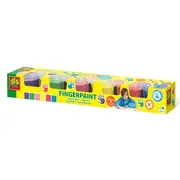 Set acuarele pentru degete 6 x 120 ml TSG00315
