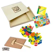 Set creativ - Hammer Tic in cutie din lemn de lux TSG00925