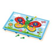 Set creativ de jucarie mozaic - Jucarie Tabla mozaic cu carduri TSG14898