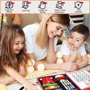 Carte senzoriala textila Montessori cu multiple activitati pentru copii mici KidsCare SUPKC-CSTM
