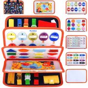 Carte senzoriala textila Montessori cu multiple activitati pentru copii mici KidsCare SUPKC-CSTM