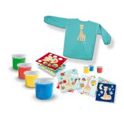 Girafa Sophie - Set acuarele pentru degetele cu planse si sort TSG14494
