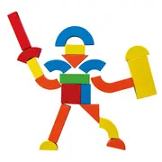 Jucarie din lemn - Tabla magnetica cu forme geometrice TSG91123