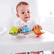 Jucarie din lemn - Zdranganitoare cu animale marine TSGE0330A