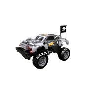Monster truck argintiu tip lego tehnic + Set constructie (232 piese) TSGOB-WS0908