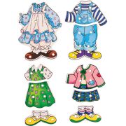 Puzzle din lemn - Imbraca fetita TSG90017