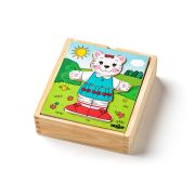 Puzzle din lemn - Imbraca pisica TSG90019