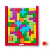 Puzzle din lemn - Joc cu forme si zar TSG91918