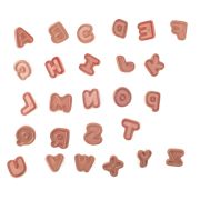 Puzzle din lemn cu butoni - Alfabet cu stampile si tusiera TSG91808