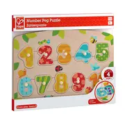 Puzzle din lemn cu butoni - Numere TSGE1404B