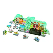 Puzzle pentru copii de podea orasul animat (49 piese) TSGE1629A