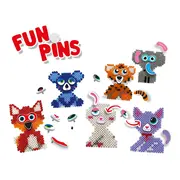 Set creativ Beedz - Margele de calcat Funpins animale TSG06308