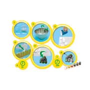 Set creativ mulaj si pictura - Animale TSG01132