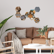 Set margele de calcat Beedz Art - Safari cu placi hexagonale TSG06022