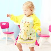 Baveta impermeabila cu manecute lungi - Girafa vesela AD-BV-25-C2