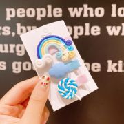 Set de 3 clame clips - Blue Rainbow AL-EL-26