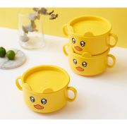 Bol din plastic cu capac pentru bebe - Duck ADDTA04