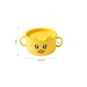 Bol din plastic cu capac pentru bebe - Duck ADDTA04